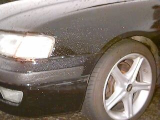 Nissan Primera after the E42 accident