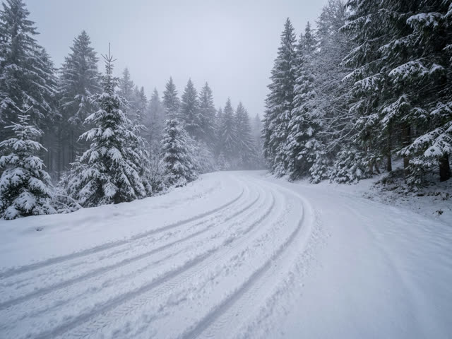 Snow — typical road